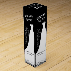 Will You be My Bridesmaid - Bridal Party Wine Box