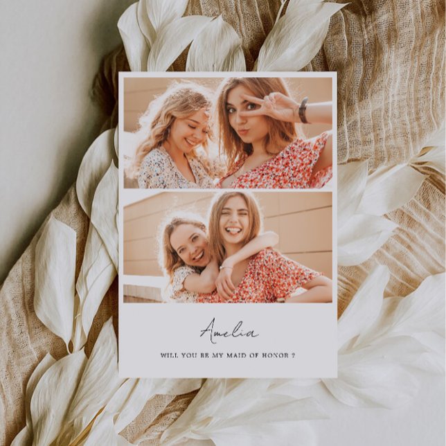 Will You Be My Bridesmaid, Bridesmaid 2 Photo Card (Will You Be My Bridesmaid, Bridesmaid 2 Photo Card)