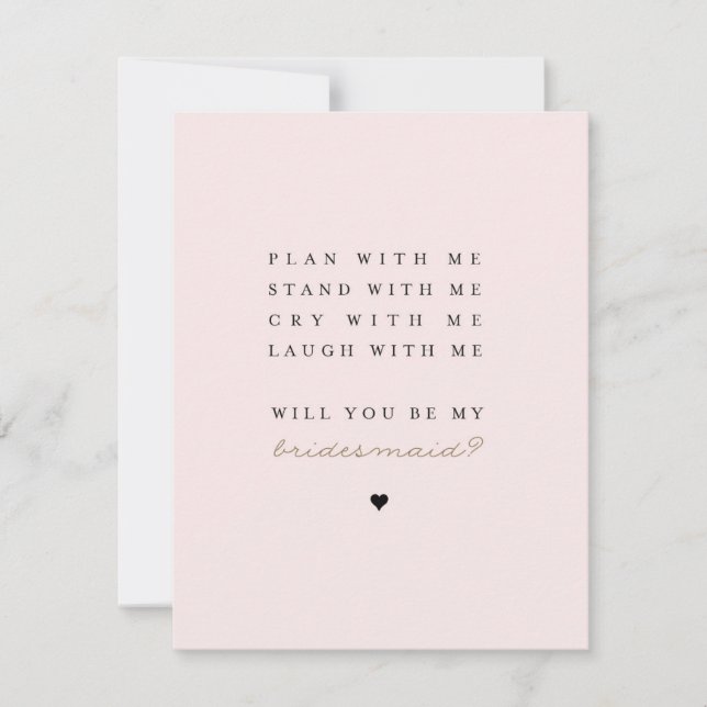 Will You Be My Bridesmaid? | Bridesmaid Card (Front)