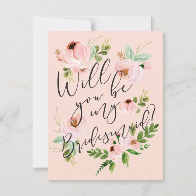 Will You Be My Bridesmaid | Bridesmaid Card (Front)
