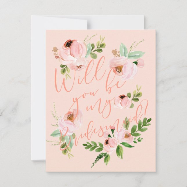 Will You Be My Bridesmaid | Bridesmaid Card (Front)