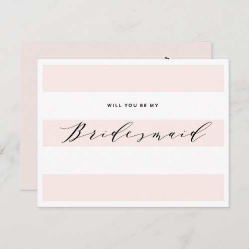 Will You Be My Bridesmaid  Bridesmaid Card