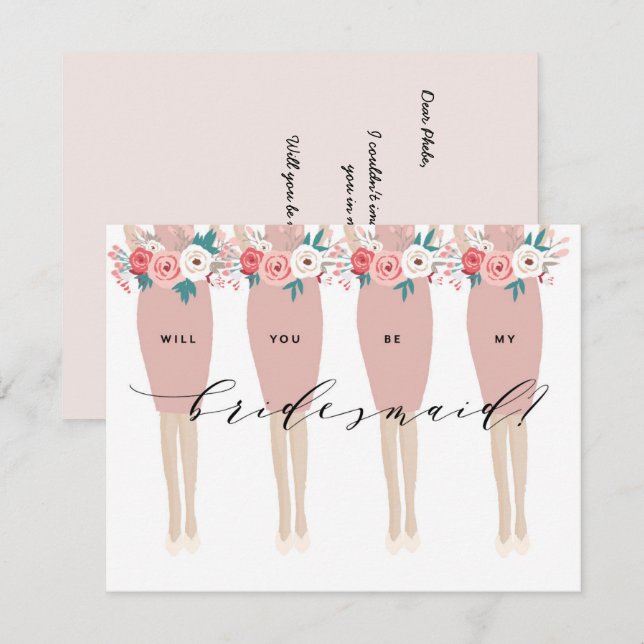 Will You Be My Bridesmaid? | Bridesmaid Card (Front/Back)