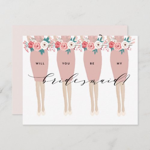 Will You Be My Bridesmaid  Bridesmaid Card