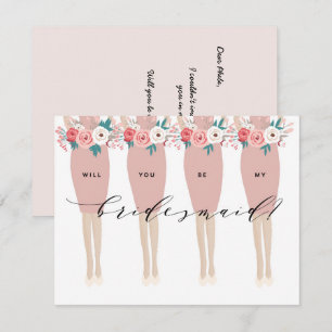 Will You Be My Bridesmaid? Bridesmaid Card
