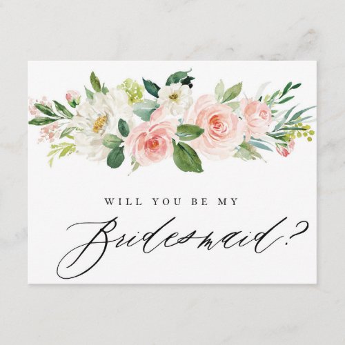 Will You Be My Bridesmaid  Bridesmaid Card