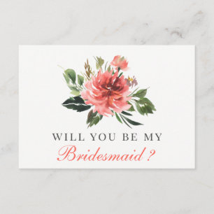 Will You Be My Bridesmaid   Bridesmaid Card