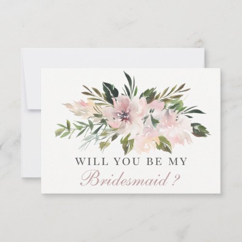 Will You Be My Bridesmaid  Bridesmaid Card