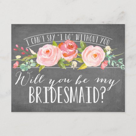 Will You Be My Bridesmaid | Bridesmaid Invitation