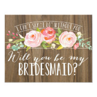 Will You Be My Bridesmaid | Bridesmaid Invitation