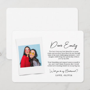 Will You Be My Bridesmaid, Bridesmaid Photo Card 