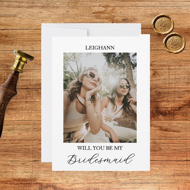Will You Be My Bridesmaid Bridesmaid Proposal Card (Creator Uploaded)