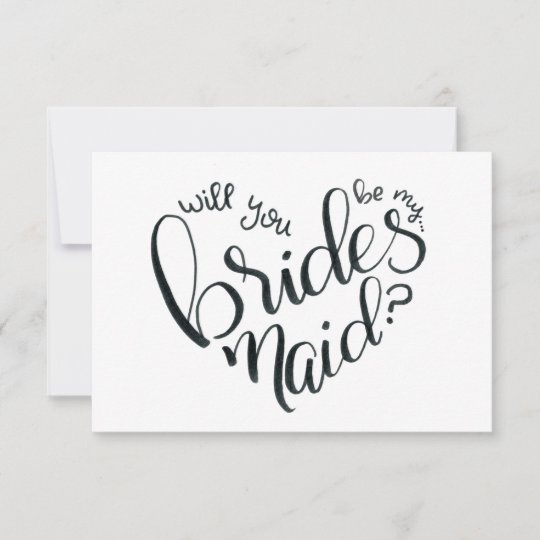 Will You Be My Bridesmaid? - Bridesmaid Proposal RSVP Card | Zazzle.com