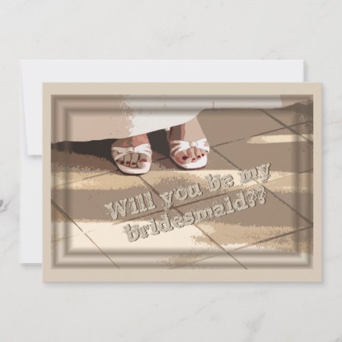 Will You Be My Bridesmaid Bridesmaid Request Card