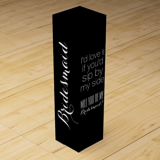 Will you be my bridesmaid bridesmaids gift box (Front)