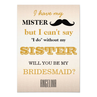 Will you be my bridesmaid? card