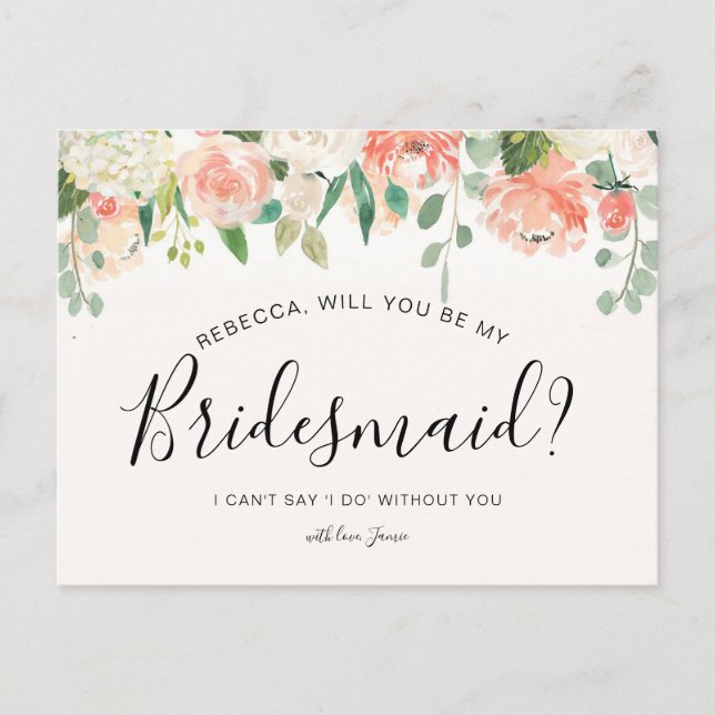 Will you be my Bridesmaid Card (Front)