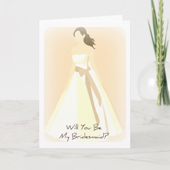 Will you be my bridesmaid card (Front)
