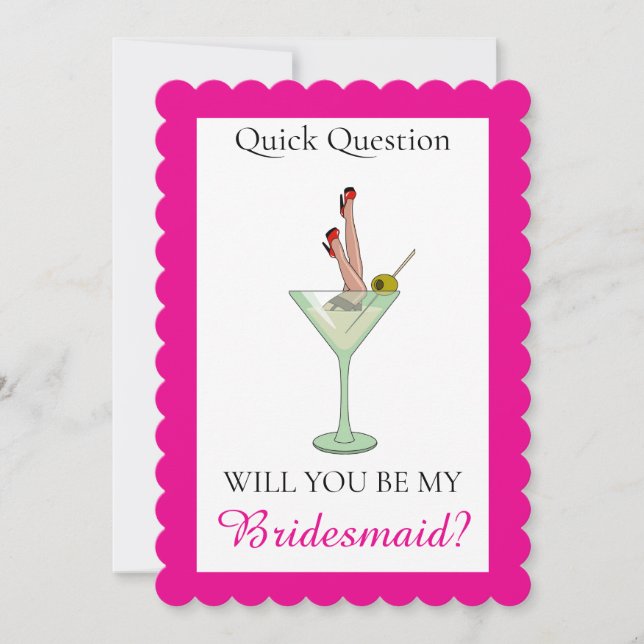 Will you be my Bridesmaid Card (Front)