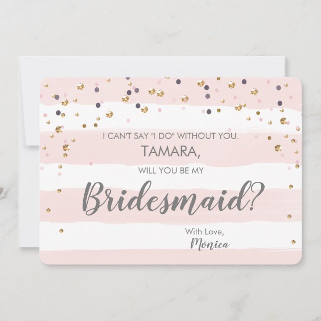 Will You Be My Bridesmaid card (Front)