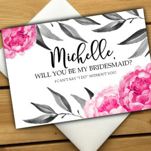 Will You Be My Bridesmaid Card 