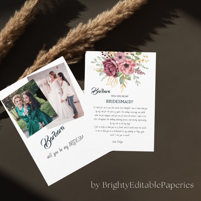 Will You Be My Bridesmaid Card (Creator Uploaded)