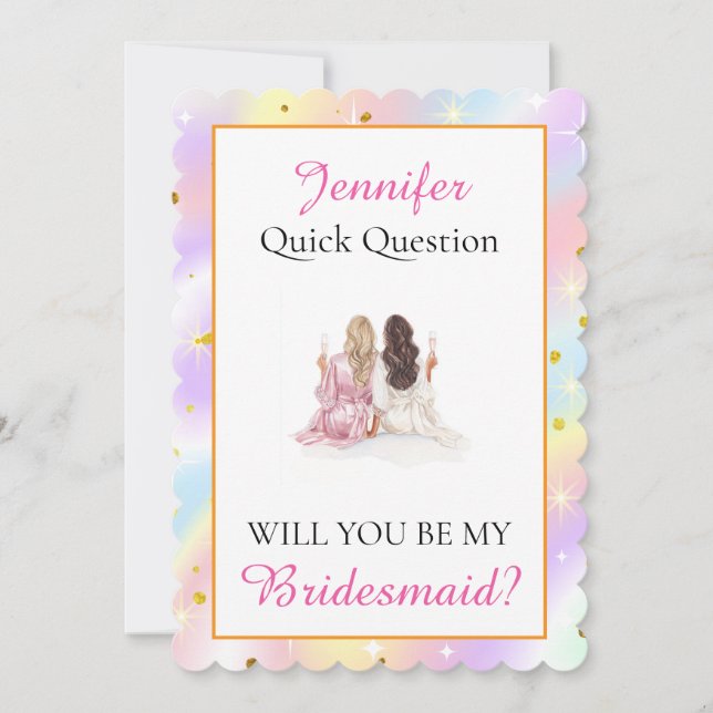 Will you be my Bridesmaid Card (Front)