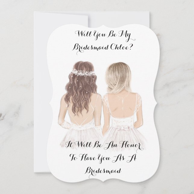 WILL YOU BE MY BRIDESMAID CARD (Front)
