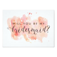 Will You Be My Bridesmaid Card