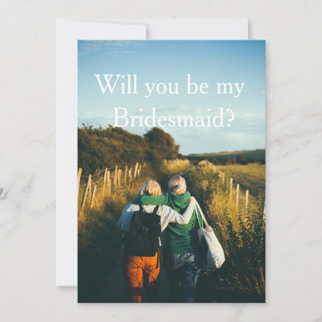 Will you be my bridesmaid? Card (Front)
