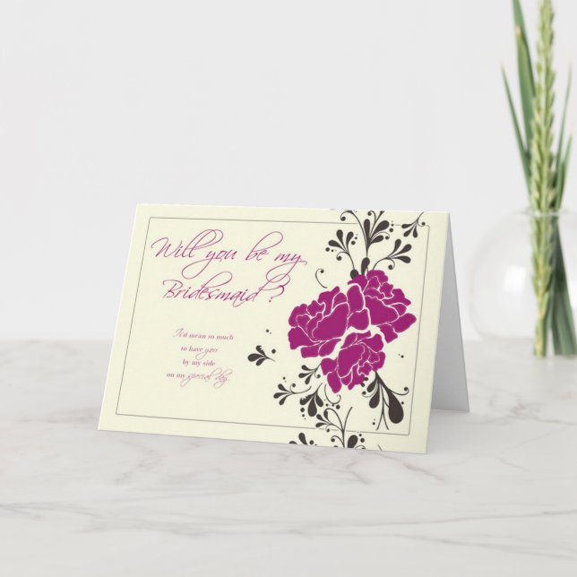Will you be my Bridesmaid? Card (Front)