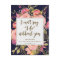 Will you be my bridesmaid card boho floral navy