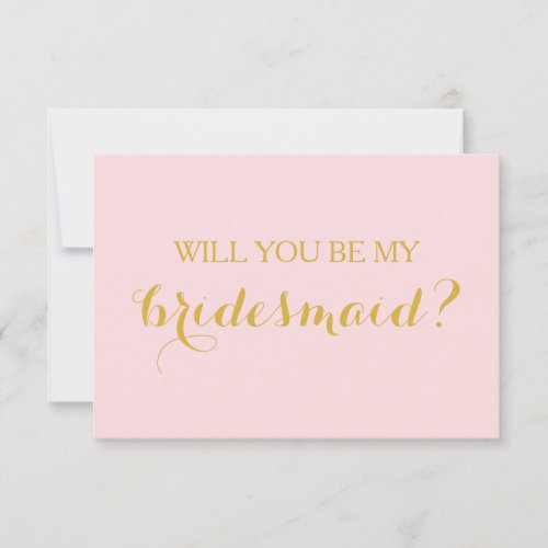 Will You Be My Bridesmaid Card Bridal Party Card