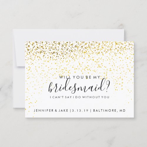 Will You Be My Bridesmaid Card _ Confetti Fab Date