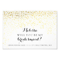 Will You Be My Bridesmaid Card - Confetti Fab You