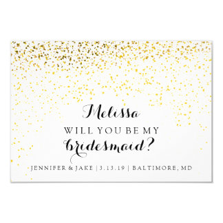 Will You Be My Bridesmaid Card - Confetti Fab You