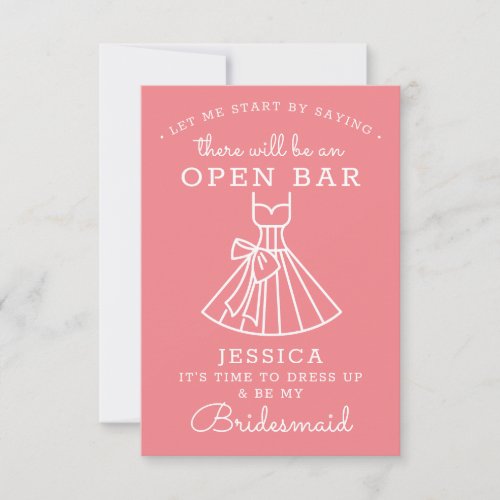 Will You Be My Bridesmaid Card _ Funny