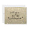 Will You Be My Bridesmaid Card - Gold Glit Fab