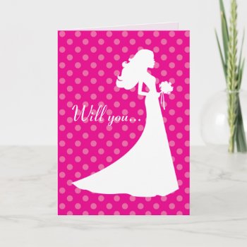 Will You Be My Bridesmaid Card? Invitation by ArtbyMonica at Zazzle