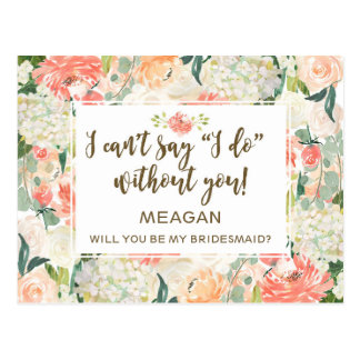 Will you be my bridesmaid card personalized