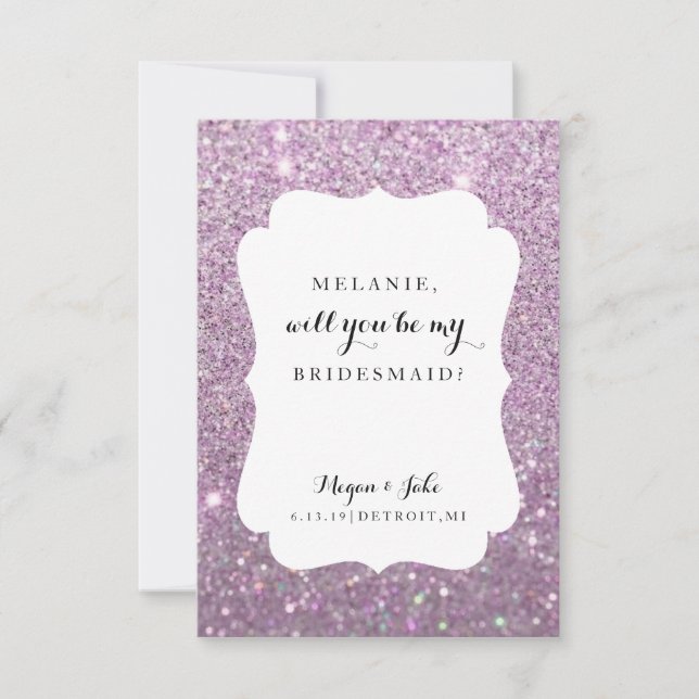 Will You Be My Bridesmaid Card - Wedding Day Fab (Front)