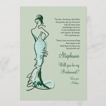 Will You Be My Bridesmaid Cards by heartfeltclub at Zazzle