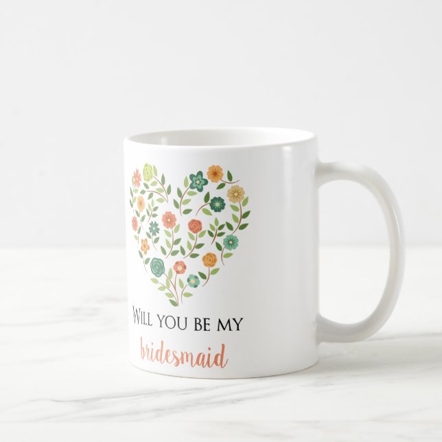 Will you be my bridesmaid coffee mug (Right)