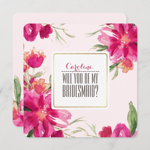 Will you be my Bridesmaid Custom Invitation Cards
