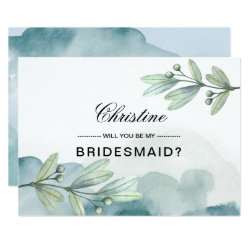 Will you be my Bridesmaid? Custom Invitations