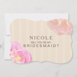 Will You be my Bridesmaid Custom Invite Nicole