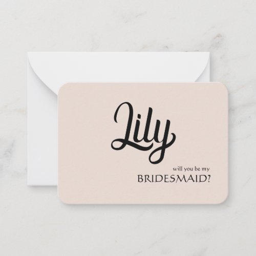 Will you be my Bridesmaid Customizable Card