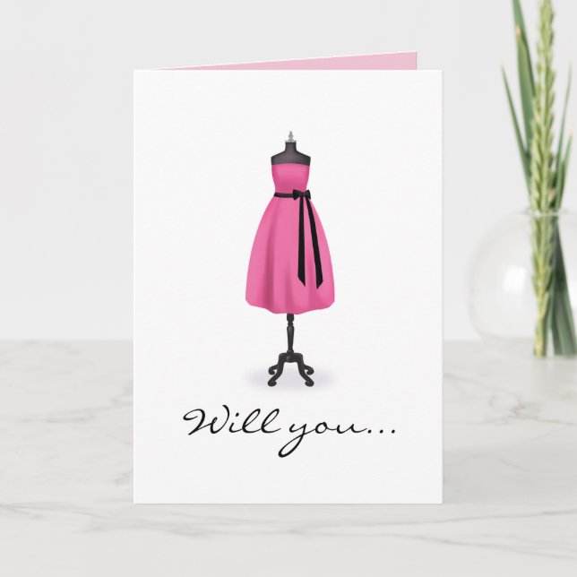 Will You Be My Bridesmaid ? (Designer Card) Invitation (Front)