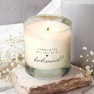 Will You Be My Bridesmaid? Elegant Proposal Scented Candle