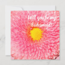 Will you be my bridesmaid floral card